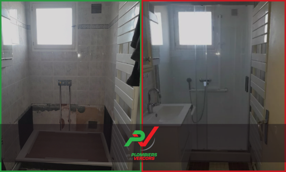 Expertise en rénovation de salle de bain PMR et plomberie par Laurent et Combet, membre du groupe Clim Gaz en Drôme.